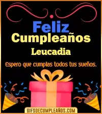 GIF Mensaje de cumpleaños Leucadia